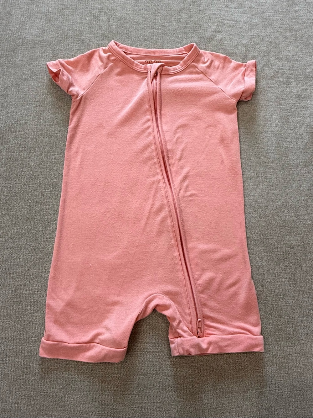 Little Sleepies Peach Shorty Zippy 6-12 Months